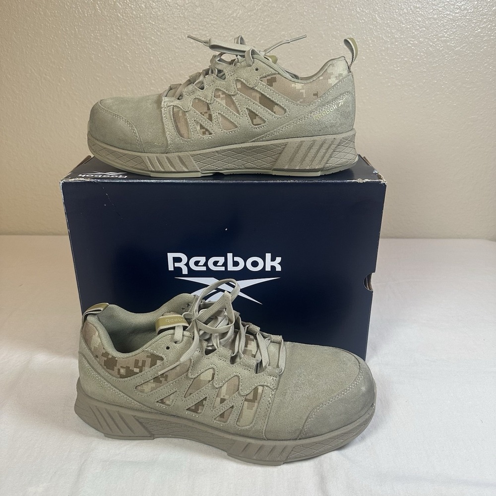 REEBOK  Men's Floatride Energy Tactical‎ Shoes -Digi-Cam Desert Tan 10.5 W EUC